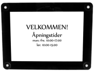 D�rskilt A4 svart