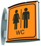 WC skilt damer/herrer