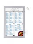 Menyskap l�sbart 1 x A4 med Led lys