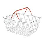 Handlekurv i wire 19 liter