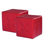Kundepuff r�d 2 stk